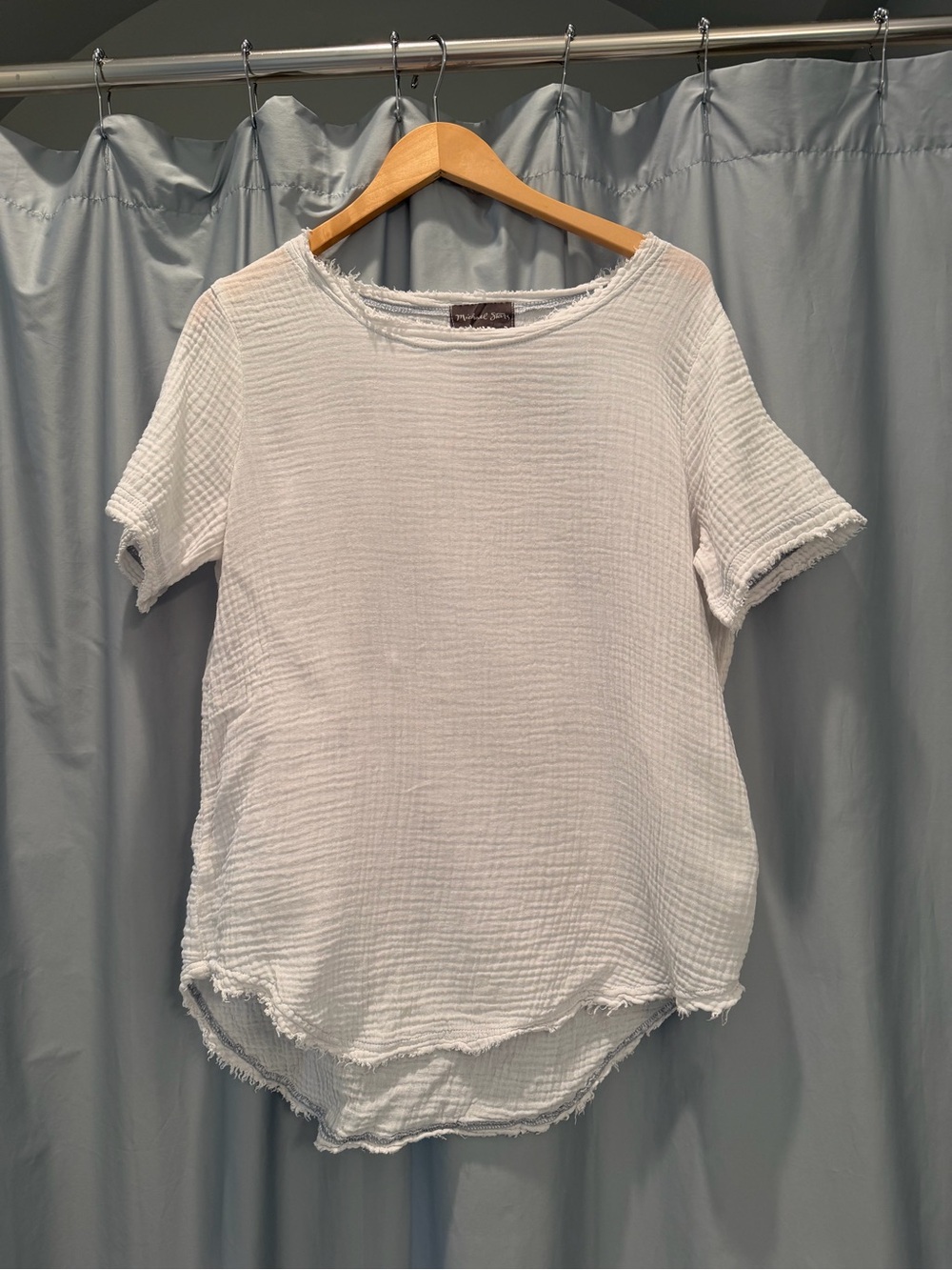 Michael Stars Crinkle Cotton Top